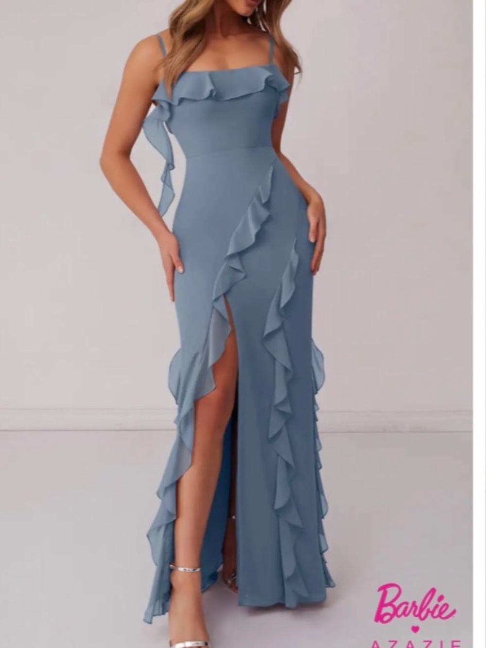 Azazie blue dress